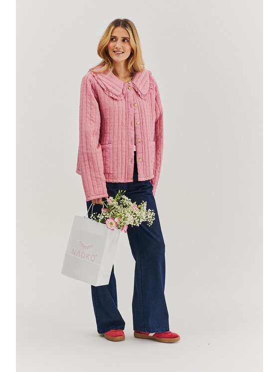 NAOKO NAOKO Kurtka damska Rosy Blush Różowy Regular Fit
