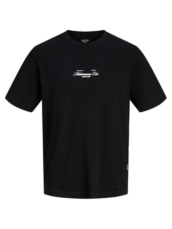 Jack & Jones Jack & Jones Tricou Cassis 12295050 Negru Regular Fit