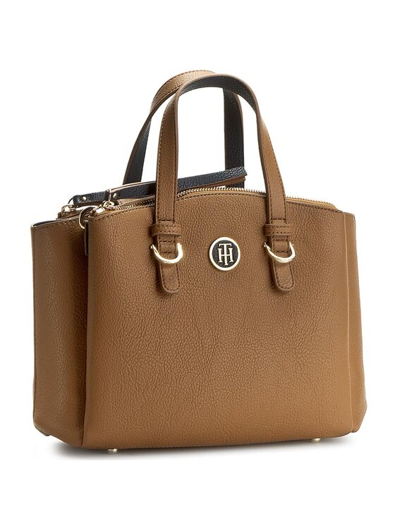 Tommy Hilfiger Sac main Th Core Medium Satchel AW0AW02928 Marron