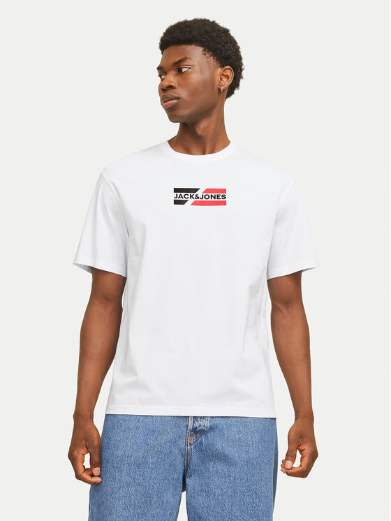Jack&Jones Jack&Jones T-shirt Corp Graphic 12268415 Bijela Regular Fit