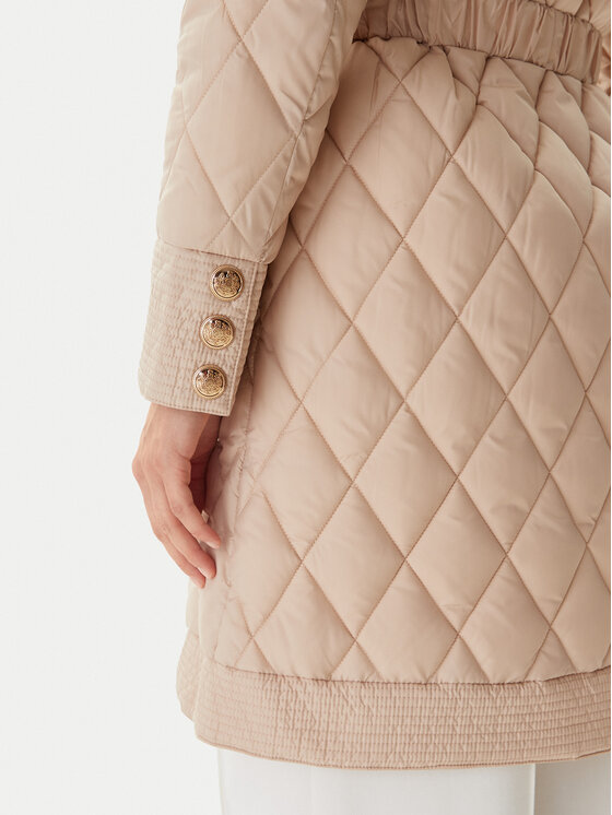 Fracomina Fracomina Cappotto di transizione FR25WC3004O45301 Beige Regular Fit