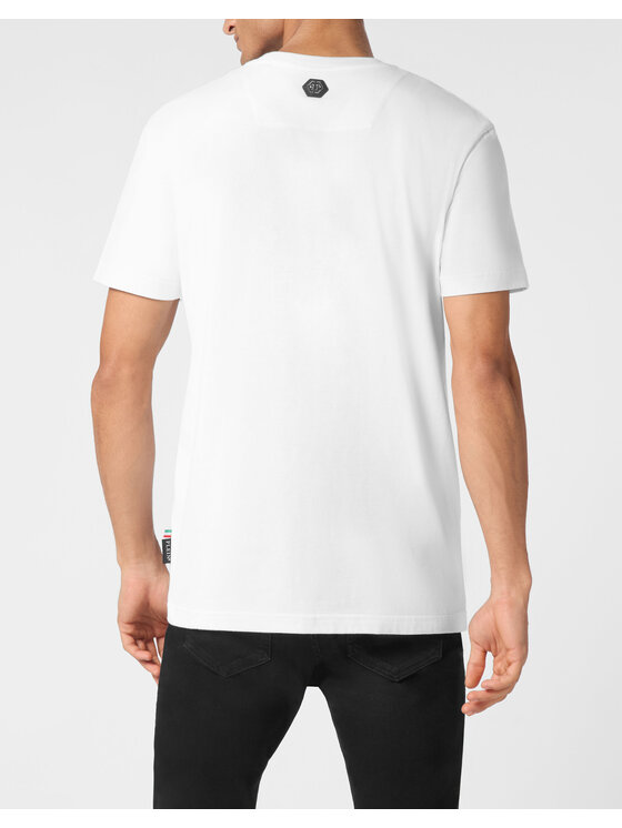 PHILIPP PLEIN PHILIPP PLEIN T-Shirt 22229 Biały Regular Fit