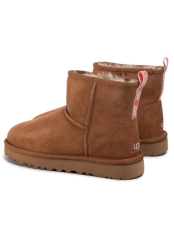 Ugg Ugg Stivali da neve W Classic Mini II Graphic Logo 1110083 Marrone