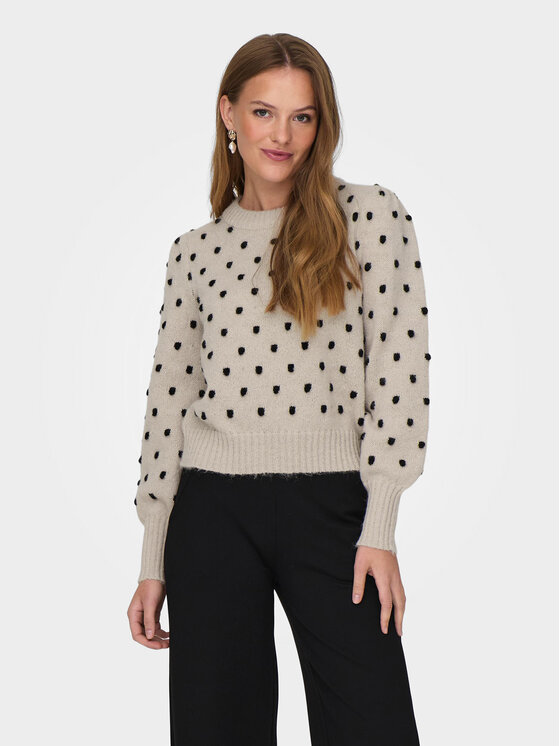 JDY Maglione 15304813 Écru Regular Fit, taglia : XL
