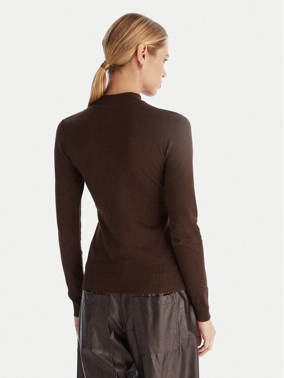 ACCESS FASHION ACCESS FASHION Golf 54-8074 Brązowy Slim Fit