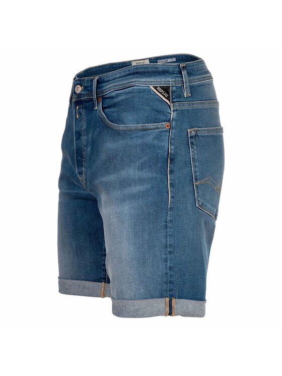 REPLAY REPLAY Szorty materiałowe 28638 Niebieski Slim Fit