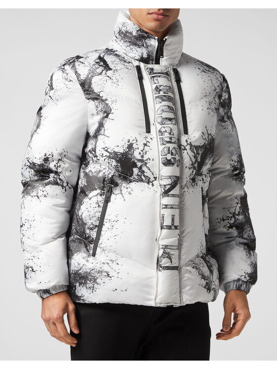 Plein Sport Plein Sport Kurtka zimowa 379 Biały Regular Fit