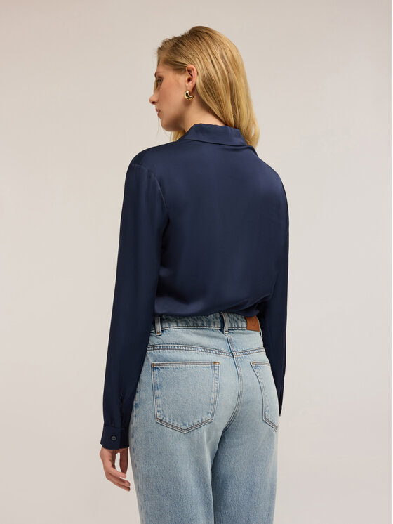 Motivi Motivi Camicia 5192Q000846N034 Blu Regular Fit