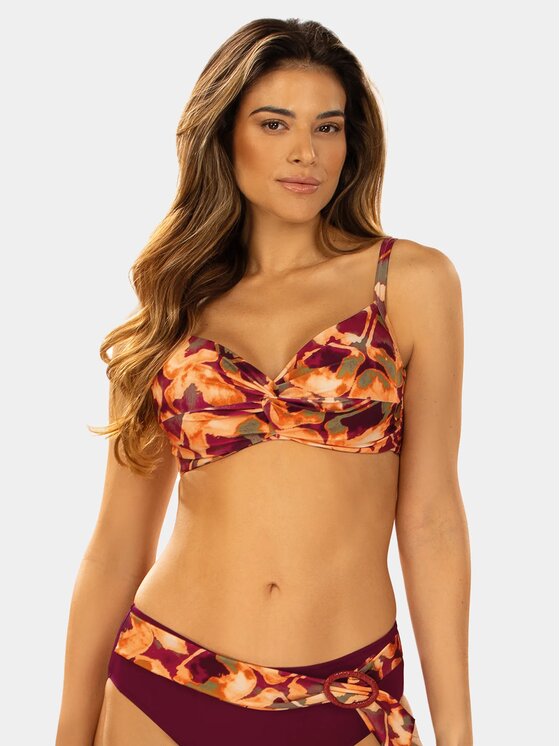 Feba Feba Bikini pezzo sopra FG90 Bordeaux