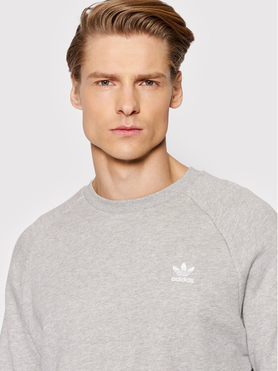 adidas Sweatshirt Trefoil Essential Crew DV1642 Grau Standard Fit