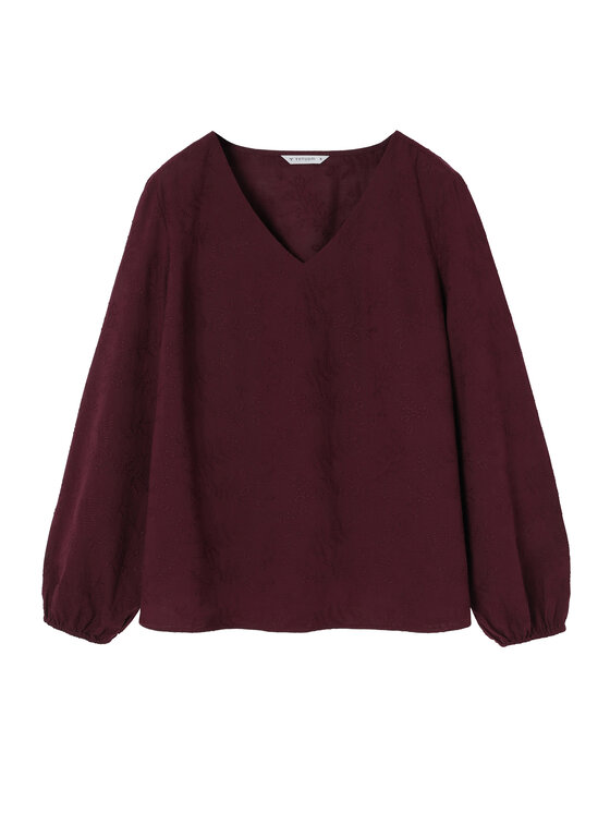 TATUUM TATUUM Bluzka TERIA Bordowy Loose Fit