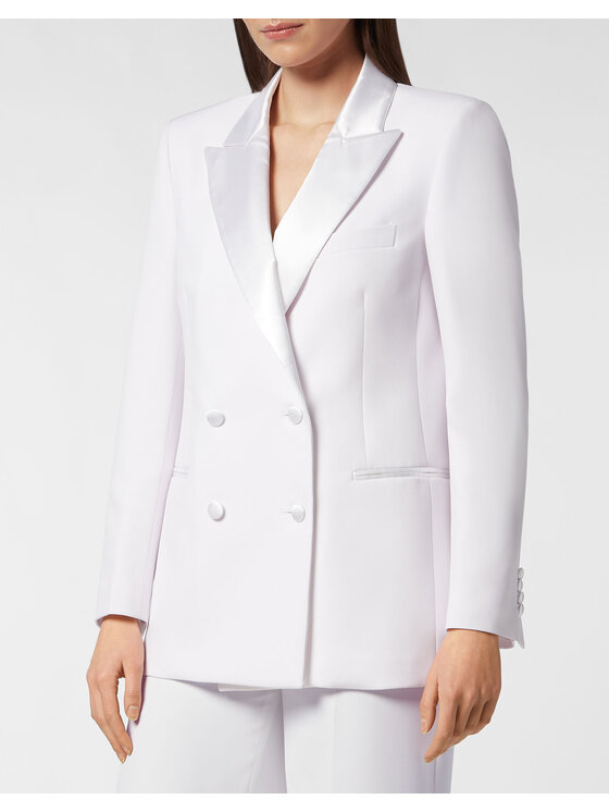 PHILIPP PLEIN PHILIPP PLEIN Marynarka 2017 Biały Loose Fit