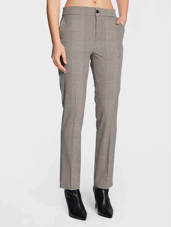 TWINSET TWINSET Pantaloni din material 222TP250J Gri Regular Fit