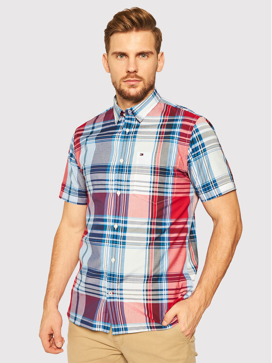 Chemise madras homme deals pas cher
