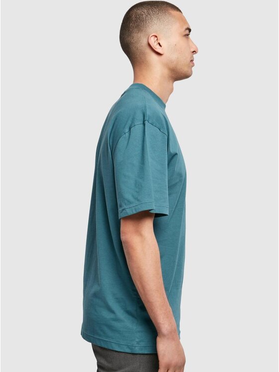 Urban Classics Urban Classics T-Shirt Koszulka Z Krótkim Rękawem Męska Niebiesko Zielona Urban Classics TB006 M Niebieski Oversize