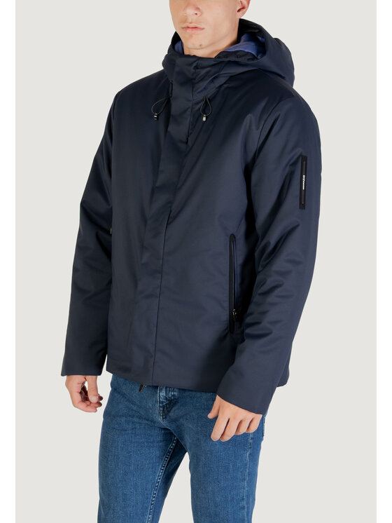 EA7 Emporio Armani EA7 Emporio Armani Cappotto CABAN COAT Blu Modern Fit