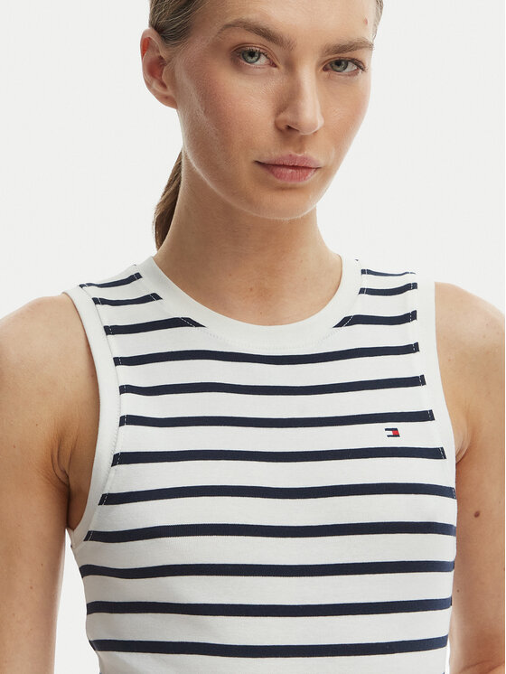 Tommy Hilfiger Tommy Hilfiger Felső WW0WW47806 Ekru Slim Fit