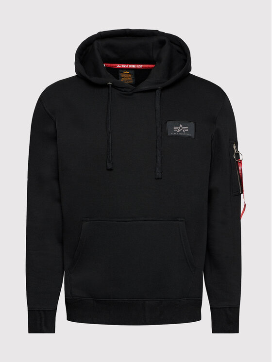 Alpha Industries Alpha Industries Μπλούζα Back Print 178318 Μαύρο Regular Fit