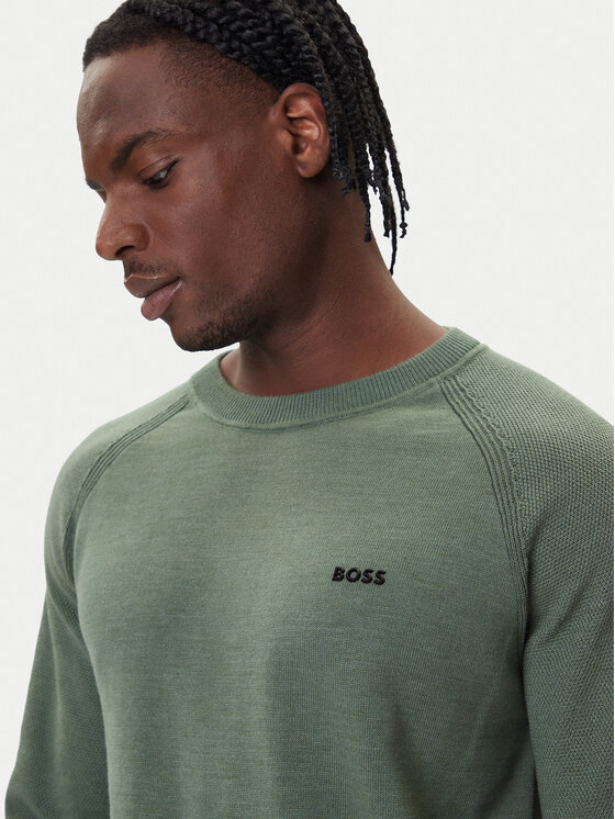 BOSS BOSS Pulover K_Zone CN 50541938 Verde Regular Fit