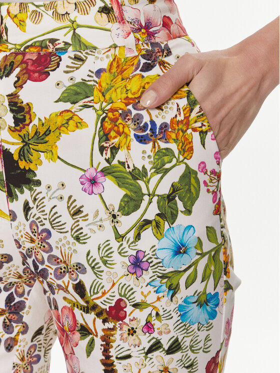 Marciano Guess Marciano Guess Kalhoty z materiálu Botanical 4RGB18 7247Z Barevná Regular Fit