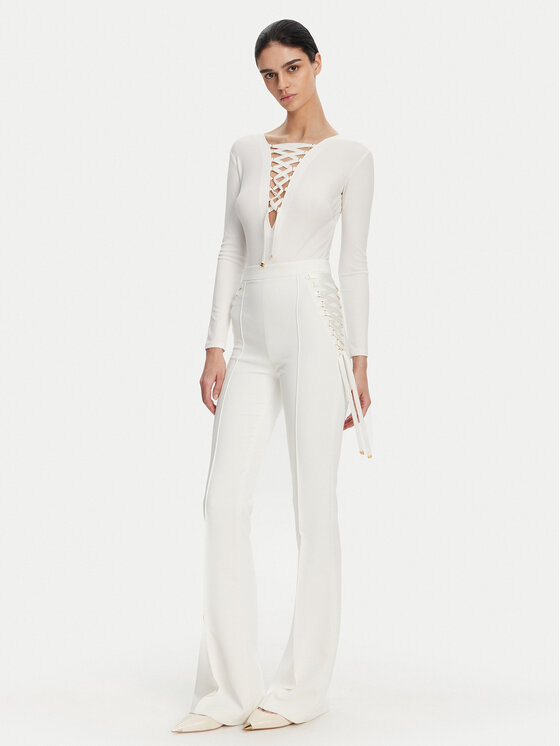 Elisabetta Franchi Elisabetta Franchi Body BO-019-51E2-V350 Fehér Slim Fit