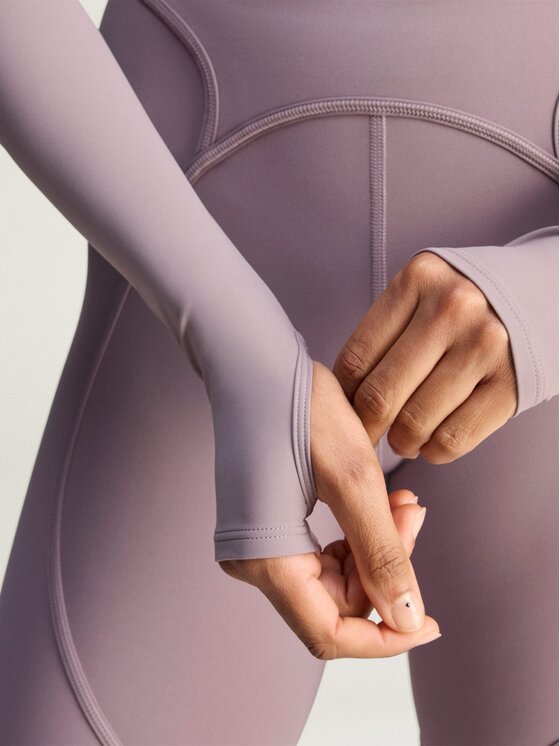 adidas by Stella McCartney adidas by Stella McCartney Koszulka techniczna 154647 Fioletowy Fitted Fit