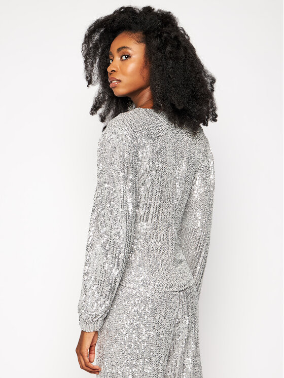 Patrizia Pepe Patrizia Pepe Palaidinė 2C1231/A6W6-S581 Sidabrinė Regular Fit