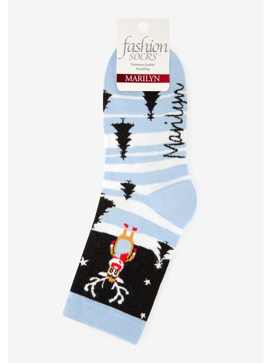 Poupée Marilyn Poupée Marilyn Skarpety damskie SANTA RUDOLPH Niebieski