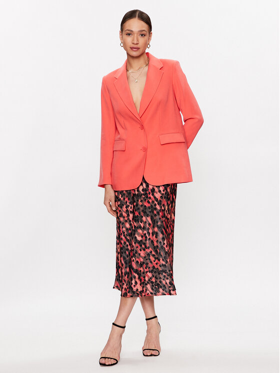 DKNY DKNY Marynarka P3BCTR09 Koralowy Regular Fit