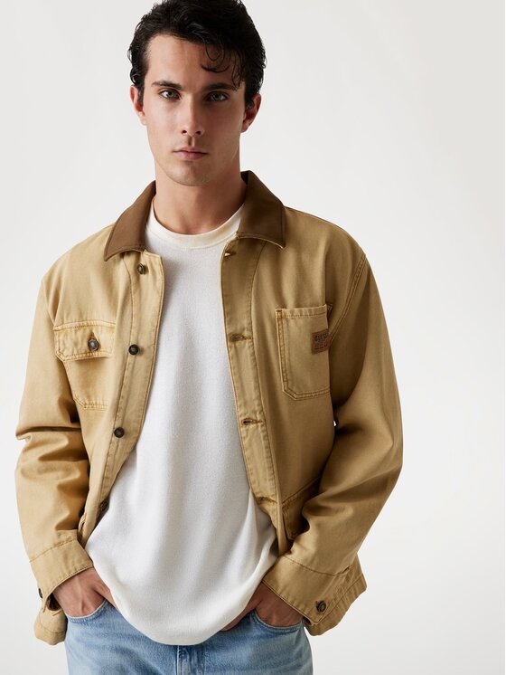 Guess Guess Kurtka przejściowa 178455 Brązowy Classic Fit