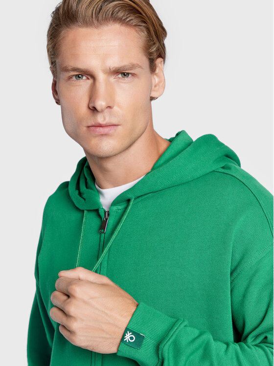 United Colors Of Benetton United Colors Of Benetton Felpa 3J68U5001 Verde Regular Fit