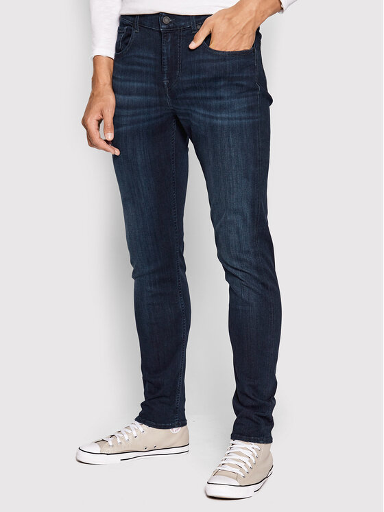 7 For All Mankind Traperice Luxe Performance Plus JSMXA230IP Tamnoplava Slim Fit