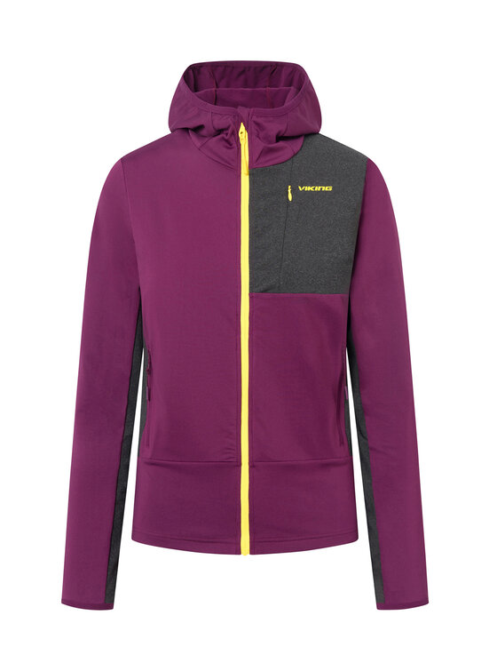 Viking Viking Bluza Tacoma Hoodie Lady Fioletowy Regular Fit