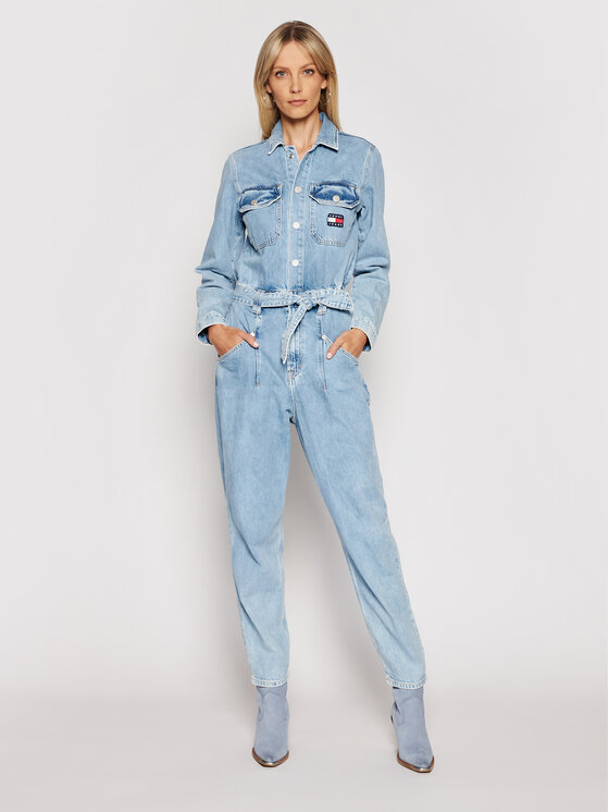 Tommy Jeans Tommy Jeans Jumpsuit Mom Jumpsuit Ulbr DW0DW10106 Blu Regular Fit