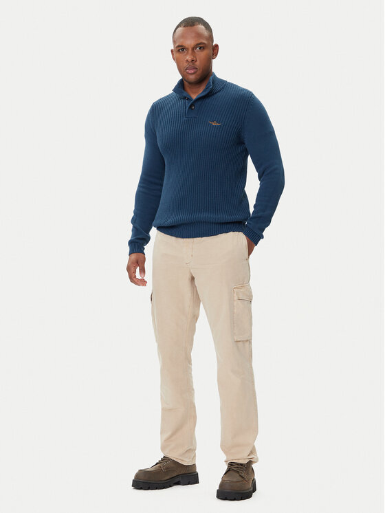 Aeronautica Militare Aeronautica Militare Džemper 252MA1572UL00409 Plava Slim Fit