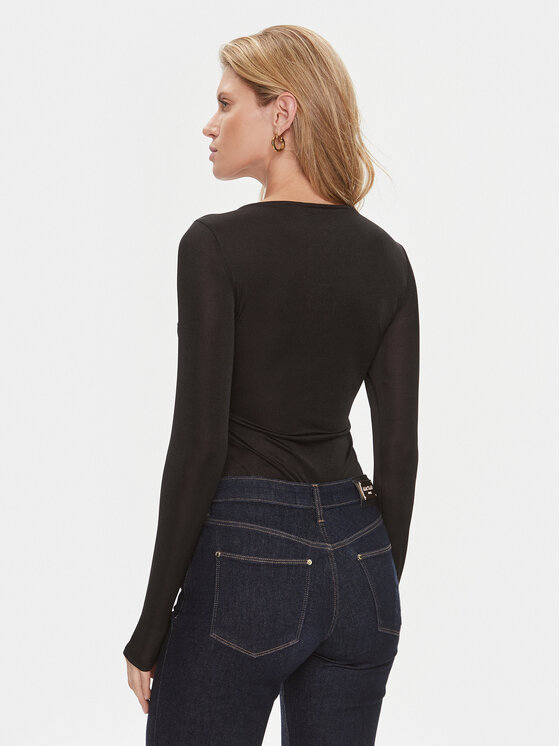 Guess Guess Боди W4RP12 KBEM0 Черен Slim Fit