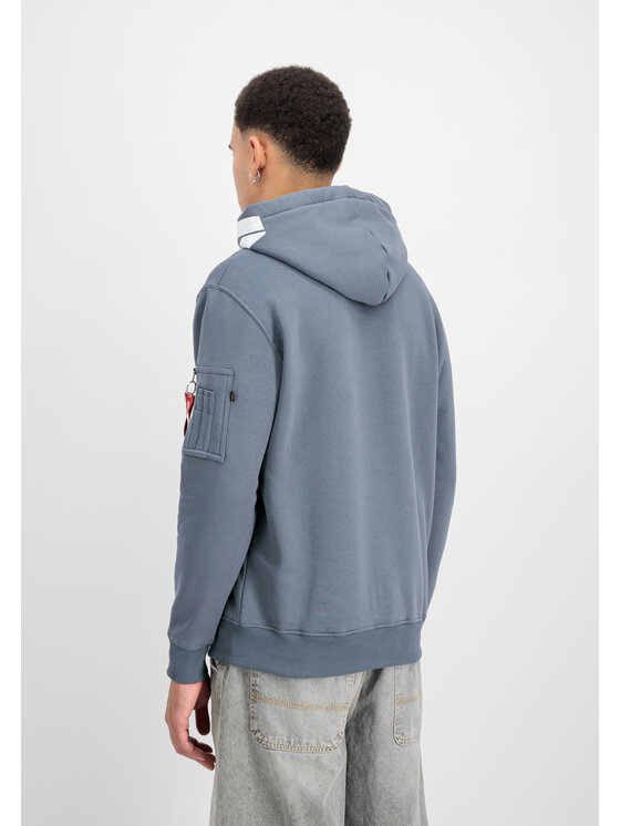 Alpha Industries Alpha Industries Bluza Alpha Hoodie Błękitny Regular Fit