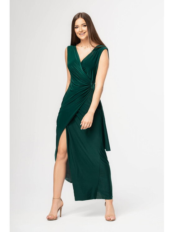 Aurora Aurora Vestito Robin Verde Curvy Fit