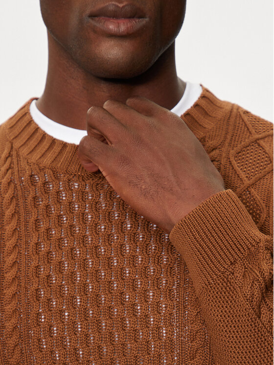Matinique Matinique Maglione Triton 30207487 Marrone Regular Fit