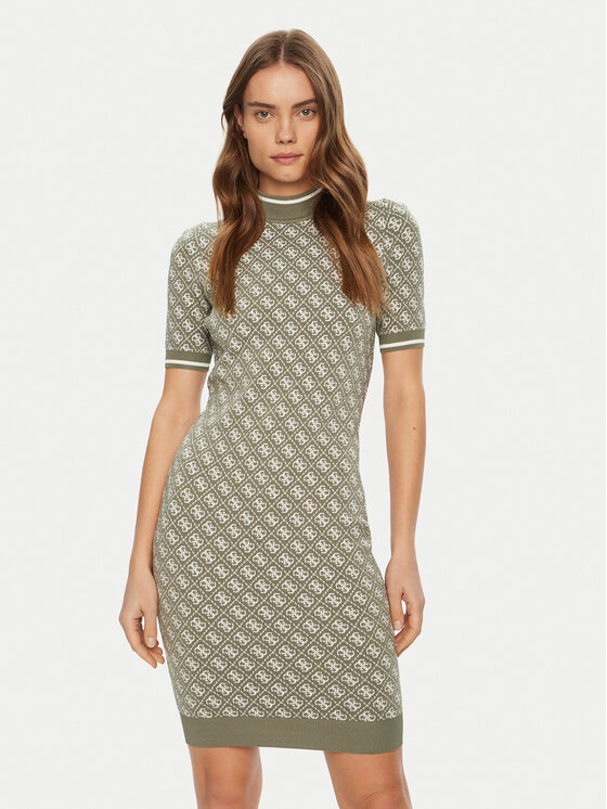 Sukienka dzianinowa Guess, Rozmiar XS, Zielona, W3YK39 Z37K0