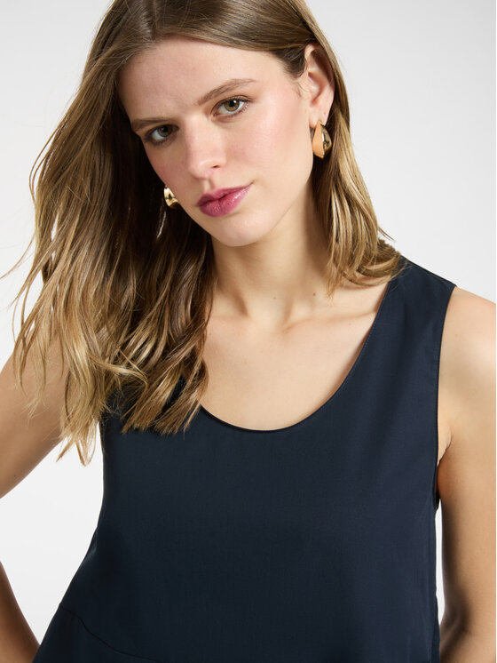 Elena Mirò Elena Mirò Sukienka koktajlowa 7064Z000114N034 Niebieski Baggy Fit