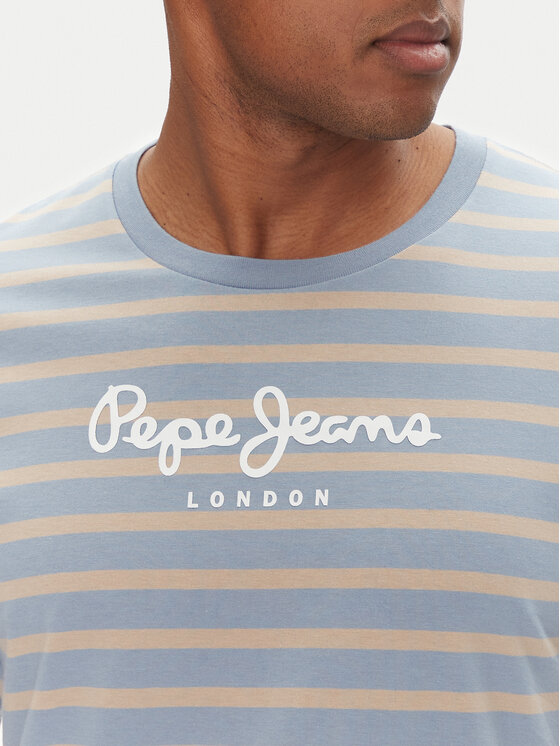 Pepe Jeans Pepe Jeans Tričko PM509407 Modrá Regular Fit