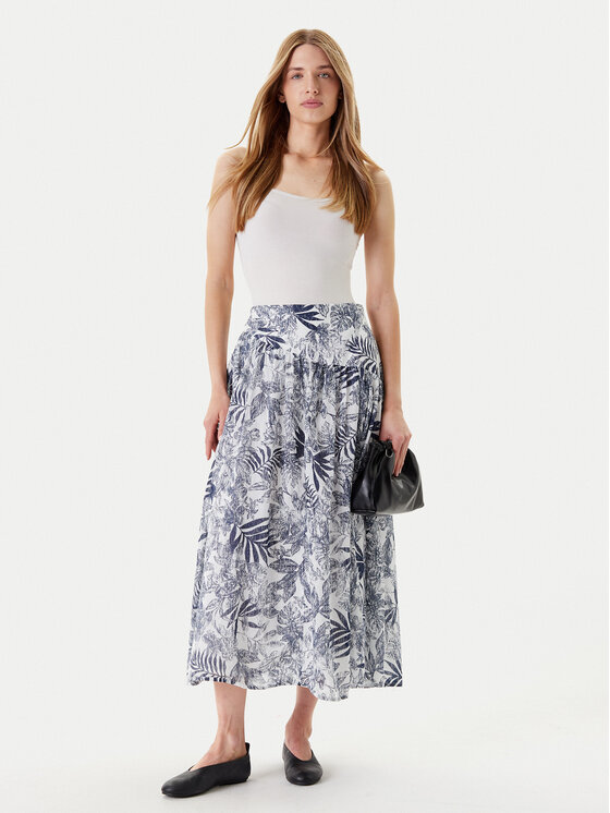 United Colors Of Benetton United Colors Of Benetton Maxi szoknya 4ENDD004R Kék Relaxed Fit