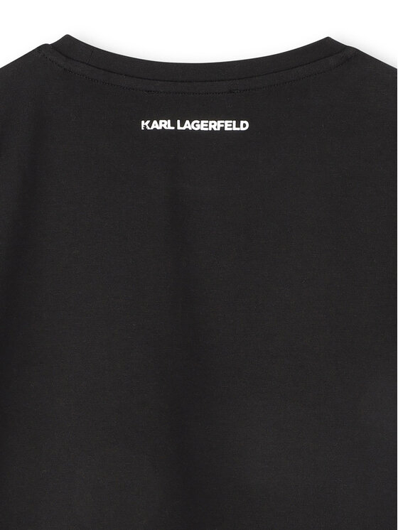Karl Lagerfeld Kids Karl Lagerfeld Kids Tricou Z30489 M Negru Regular Fit