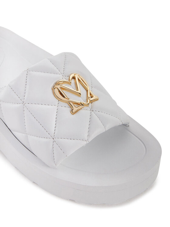 LOVE MOSCHINO LOVE MOSCHINO Şlapi JA28014I1MIE0100 Alb