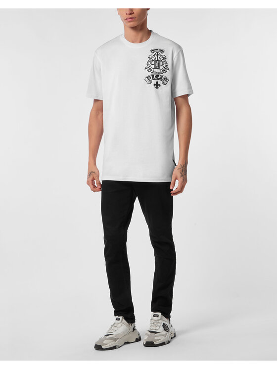 PHILIPP PLEIN PHILIPP PLEIN T-Shirt 24729 Biały Regular Fit
