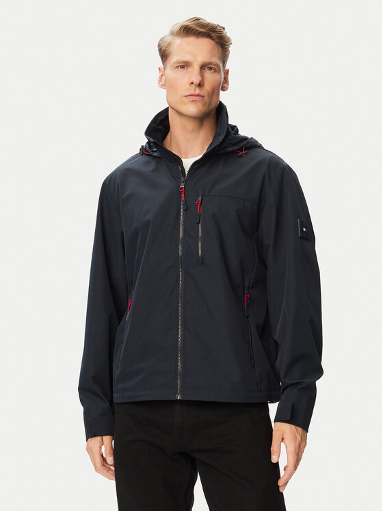 Tommy Hilfiger Tommy Hilfiger Kevad-sügis jope MW0MW44299 Tumesinine Regular Fit