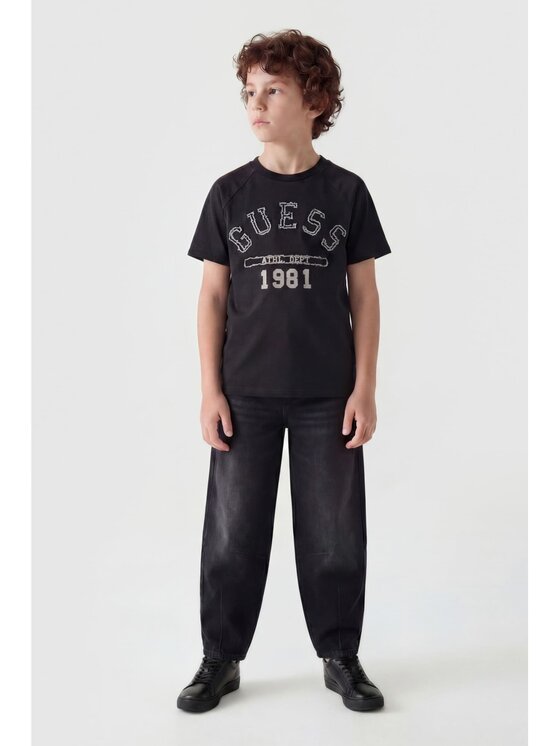 Guess Kids Guess Kids T-Shirt 181438 Czarny Classic Fit