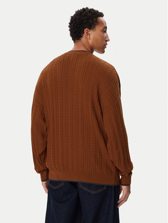 adidas adidas Sweter KR6506 Pomarańczowy Loose Fit