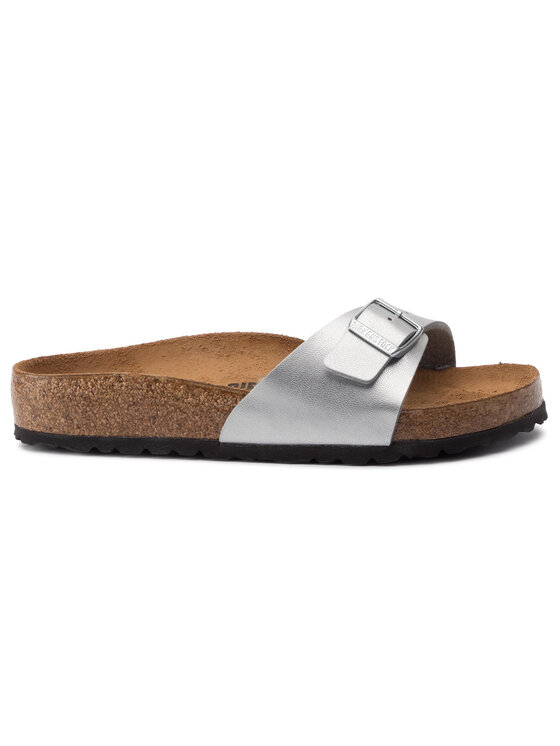 Birkenstock Birkenstock Klapki Madrid Bs 0040411 Srebrny